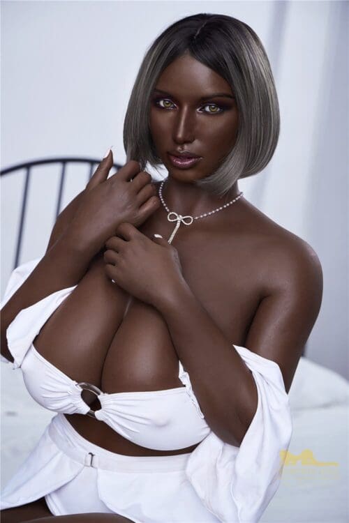 black silicone sex doll